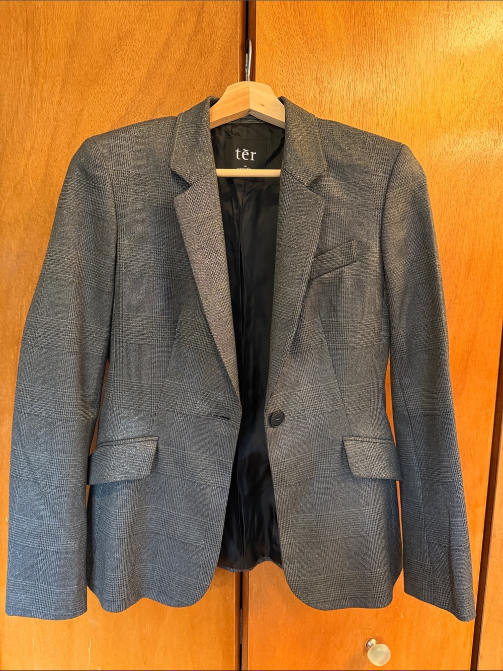 Gray Plaid Blazer - Classic Tailored Fit